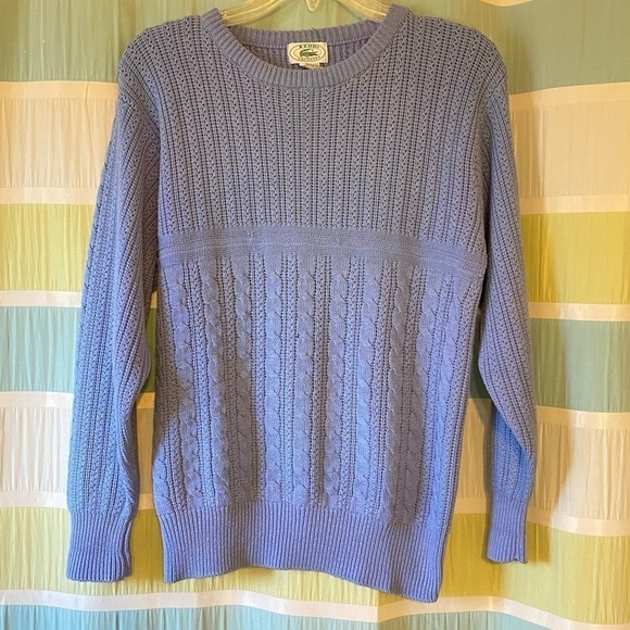 Lacoste Izod Vintage Knit Crewneck Sweater Sz Med - Picture 9 of 9